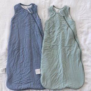 Blue and Green Baby Sleep Sacks